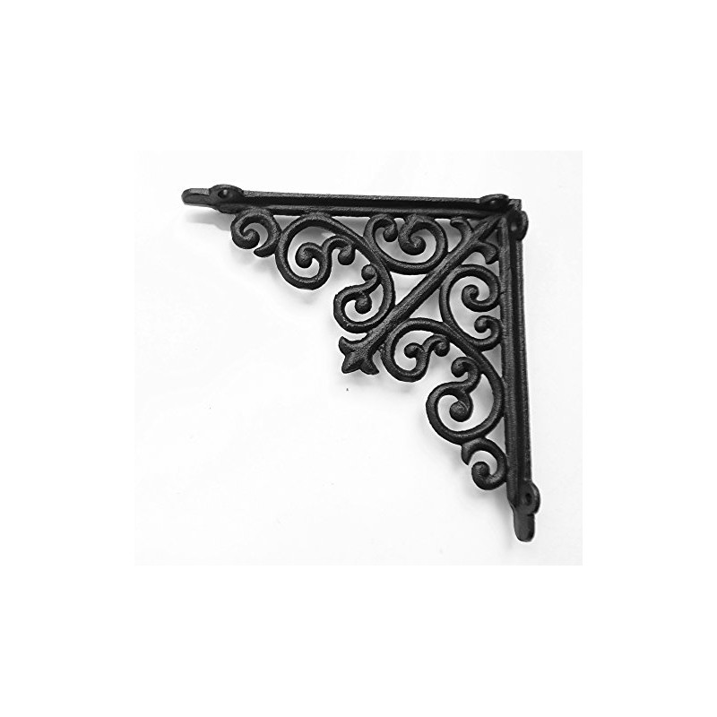 Spring life Cast Iron Ornate Shelf Bracket 20.5cm x 20.5cm
