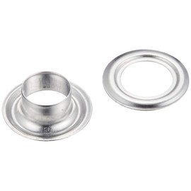 Ichinen Access Tool Division FAMILY TOOL 51312 Grommets, Double Sided Grommets, 0.4 inch (10 mm) (#25), Aluminum, 200 Pairs in Cylindrical Case