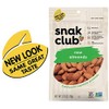 Snak Club All Natural Raw Almonds, 2.75 Ounce (Pack of