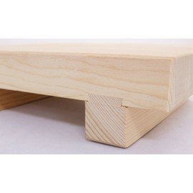 Ichihara Woodworking 4971421046013 Wooden Sashimi and Sushi Serving Stand, Thin, 8.3 x 5.5 x 1.4 inches (21 x 14 x 3.5 cm)