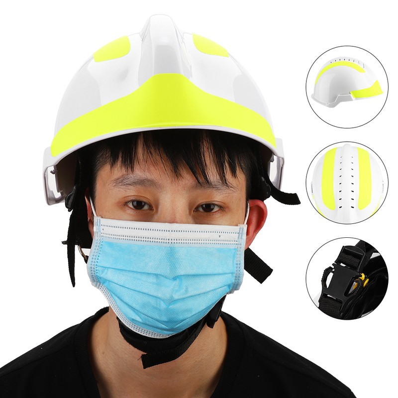 Fire Fighter Safety Helmets Anti Impact Protective Workplace Emergency Rescue