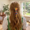 4Pcs Spiral Hair Ties, Multicolor Ponytail Holder