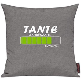 Throw Pillow Cushion Cover for Selected. Tante 2018 Loading, 40x40cm, grey
