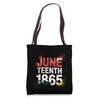 Juneteenth 1865 Freedom Day History Month Graphic Tote Bag