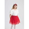 DeFacto Girls' Skirt, red