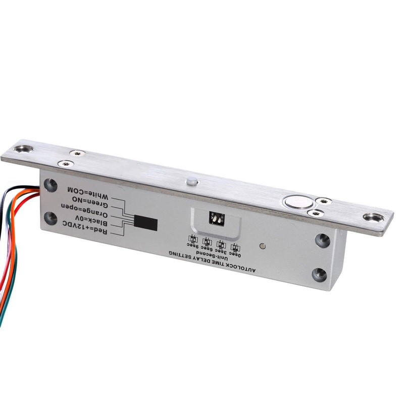 UHPPOTE Fail-Safe Deadbolt Electric Drop Bolt Lock 12V for Narrow