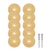 sourcing map 10pcs Diamond Cutting Wheel 22mm Titanium Coating Cut