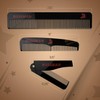 Bossman Juego de 3 peines de acetato para barba, pelo