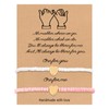 Friendship Couple Bead Bracelets, 2Pcs Pink + White Bead Stretch