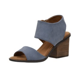 CUSHIONAIRE ROSANNA - Sandalias recortada para mujer + plantillas de espuma viscoelástica y anchos disponibles, Azul/Patchwork, 10