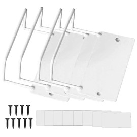 TWSOUL Mattress Holder for Bed Frame, Non-Slip Adjustable Mattress Stop, Mattress Hanger, Mattress Stabilisers, Non-Slip Stopper, Non-Slip Mattress Holding Bar, 2 Pieces (Two Hole White, 4 Pieces)