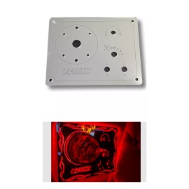 Florida's Finest Custom Work  Classic Sleeper AC Control Panel Frame Style White Led Lights Color