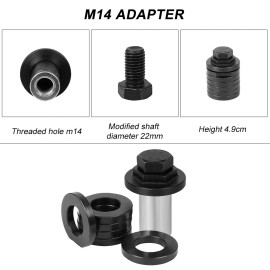 Unbranded 2PCS Angle Grinder to Grooving Machine Adapter M10/M14 Flange Nut Metal Lock Kit
