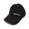 4R Quattroerre.it Elite Alfisti Curved Visor Hat - Black, Black,