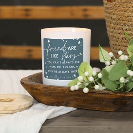 Simply Said, INC Vanilla Scented Friendship Candle - Friends are Like Stars - Gifts for Best Friends Women - Friend Candles - Vanilla Scented Soy Candle CDL1039