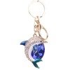 YEHJDSMD Crystal Dolphin Exquisite Rhinestone Car Key Rings Female Bags