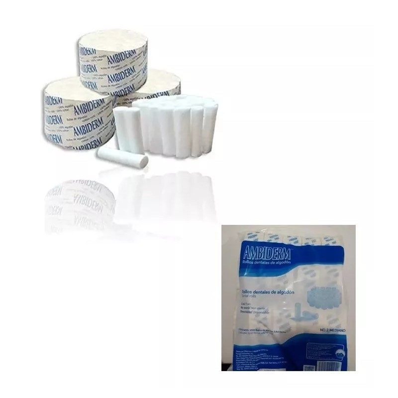 Ambiderm Rollos De Algodón #2 Ambiderm (1000 Unidades)