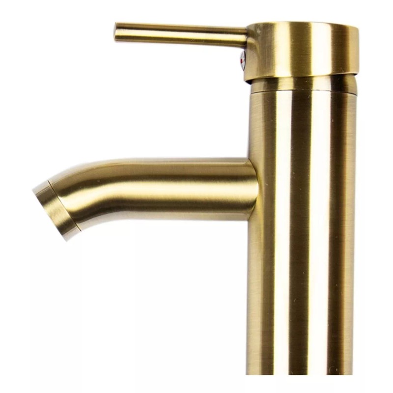 Cnx Mezcladora Monomando Para Lavabo Color Dorado