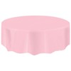 AIBC Just Believe... Round Disposable Plastic Table Covers Party Table