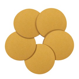 QYQRQF 6 Inch No Hole Sanding Discs, 120 Grit Hook & Loop Sandpaper Random Orbital Sand Paper for Metal Woodworking and Automotive, 50pcs