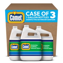 Comet Disinfecting-Sanitizing Bathroom Cleaner, One Gallon Bottle, Case of 3