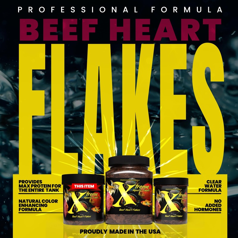 Xtreme Beef Heart Flakes - High Protein, Nutrient-Dense for Tropical