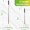 Thatch Rake for Lawn, 15 Inch Lawn Dethatcher with Dual-Edge