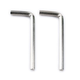 Musiclily Basic Metric 4mm Steel Guitar Epiphone Truss Rod Allen Key Hex Wrench, Nickel (Set of 2)