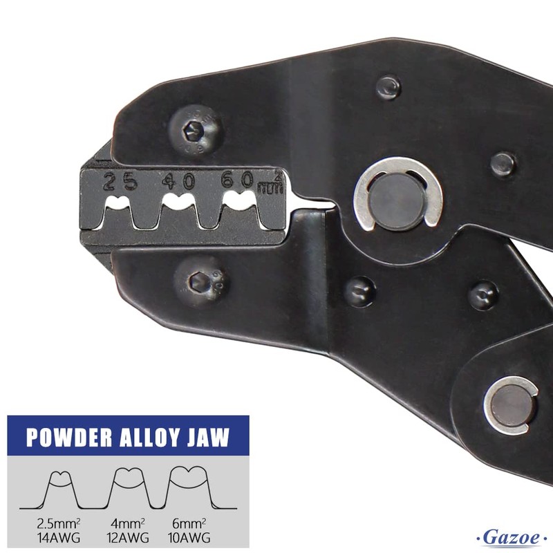 Gazoe Solar PV Cable Crimping Tool for Solar Wire Connectors,