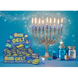 Glicks Milk Chocolate Gold Coins, Bulk (48 Bags - 144 Total Coins) Crypto Hanukkah Coins, Chanukah Chocolate Gelt | Kosher Milk Chocolate Coins | Gluten Free | Product Of Israel | Dairy Chalav Yisroel