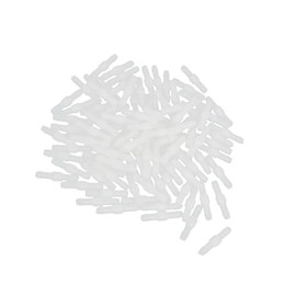 INFINAUTO Car Garden White 4mm Plastic Tube Pipe Hose Connector Joiner 100 Pcs Stylish Design