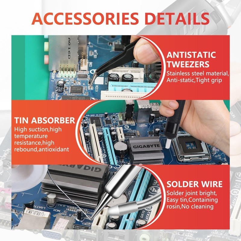 Internally Heated Industrial Laser Welding Tools, Multi-Function Soldering Iron Soldering