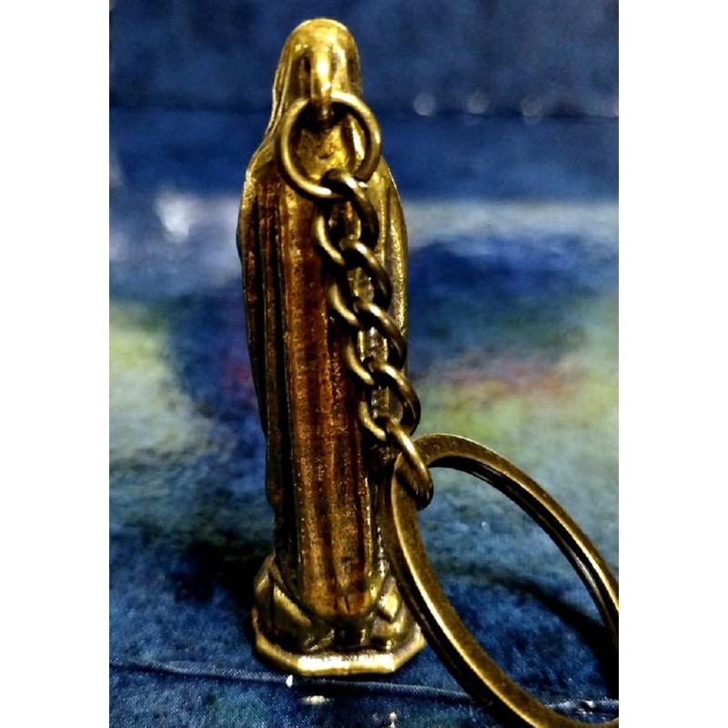 [Kaimed] Virgin Mary Jesus Christ Key Chain Key Ring Brass