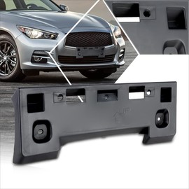[1 Pack] Car Front License Plate Frames Mounting Bracket Tag Holder Compatible with 14-17 Infiniti Q50,Matte Black