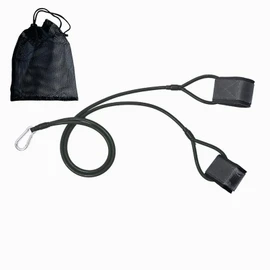 COZENTA Resistance Bands Training Tube Exercise Baseball Softball Core (Medium Weight, Black)