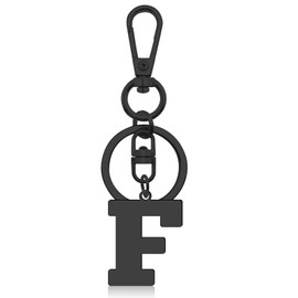 Initial Letter Keychain for Handbag Wallet Purses Backpack Monogram Letter Keychain Letter F Alphabet Keyring Metal Letter Key Ring for Friends Colleague Stainless Steel Letter Pendant Car Keyring