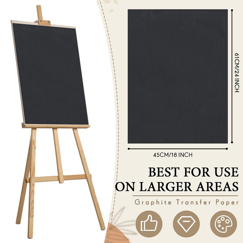 Epakh 10 Sheets 18" X 24" Large Graphite Carbon Transfer