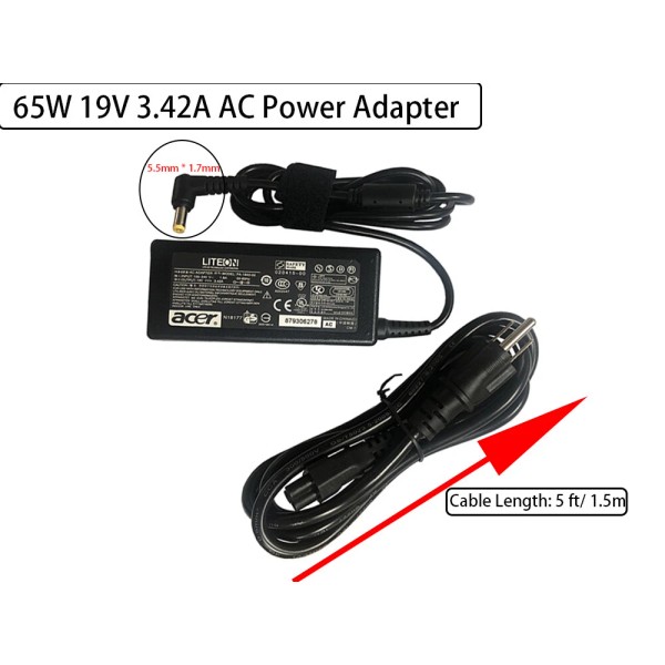 Acer Aspire E5-575 V5 V3 V3-551 E5-576G R3-471 65W Power