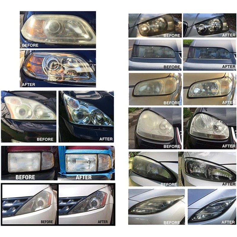 Gliptone Headlight Restoration Kit, No Sanding or Tools Required, Restores