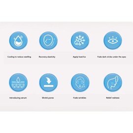 Cryo Sticks, 304 Stainless Steel Cryo Sticks Face Eye Massage Reduce Swelling Soothe Inflammation with Carry Case