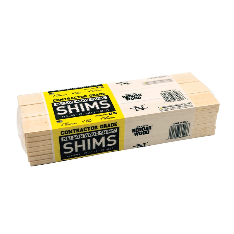 Nelson Wood Shims – Leveling Wedge Professional Contractor DIY Bulk