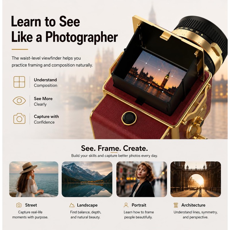 EJXHKNF Vintage Digital Camera, 64MP 2.7K Retro Point and Shoot