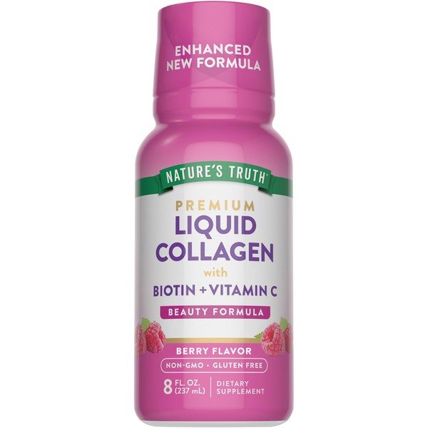 Nature's Truth Liquid Collagen | with Biotin | Berry Flavor