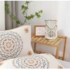 AFORTLO Table Desk Lamp,Small Boho Hollow-Out Decorative Bohemian Macrame Handmade