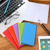 Geyoga 6 Pcs Vinyl Checkbook Cover Personal Top Tear Checkbook