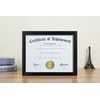 ELSKER&HOME 8.5x11 Certificate Frame - Classic Black Color Frame -
