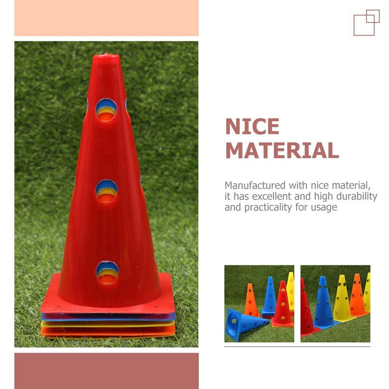 BESPORTBLE Plastic Agility Cones: 5Pcs 12.5 Inch Soccer Agility Training
