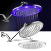 HotelSpa Giant 10" Rainfall Color-Changing LED Shower Head and FREE
