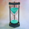 Large Hourglass Timer 60 Minute, Decorative Hexagon Frame Sandglass with