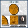 INFINAUTO 8 Pcs Round Screw on Safety Spoke Reflective Rear